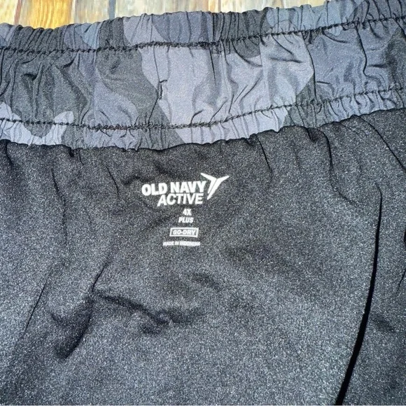 Lot Of 3 Old Navy Go Dry Active Shorts Drawstring Black Camo Brief Lined - Picture 7 of 11